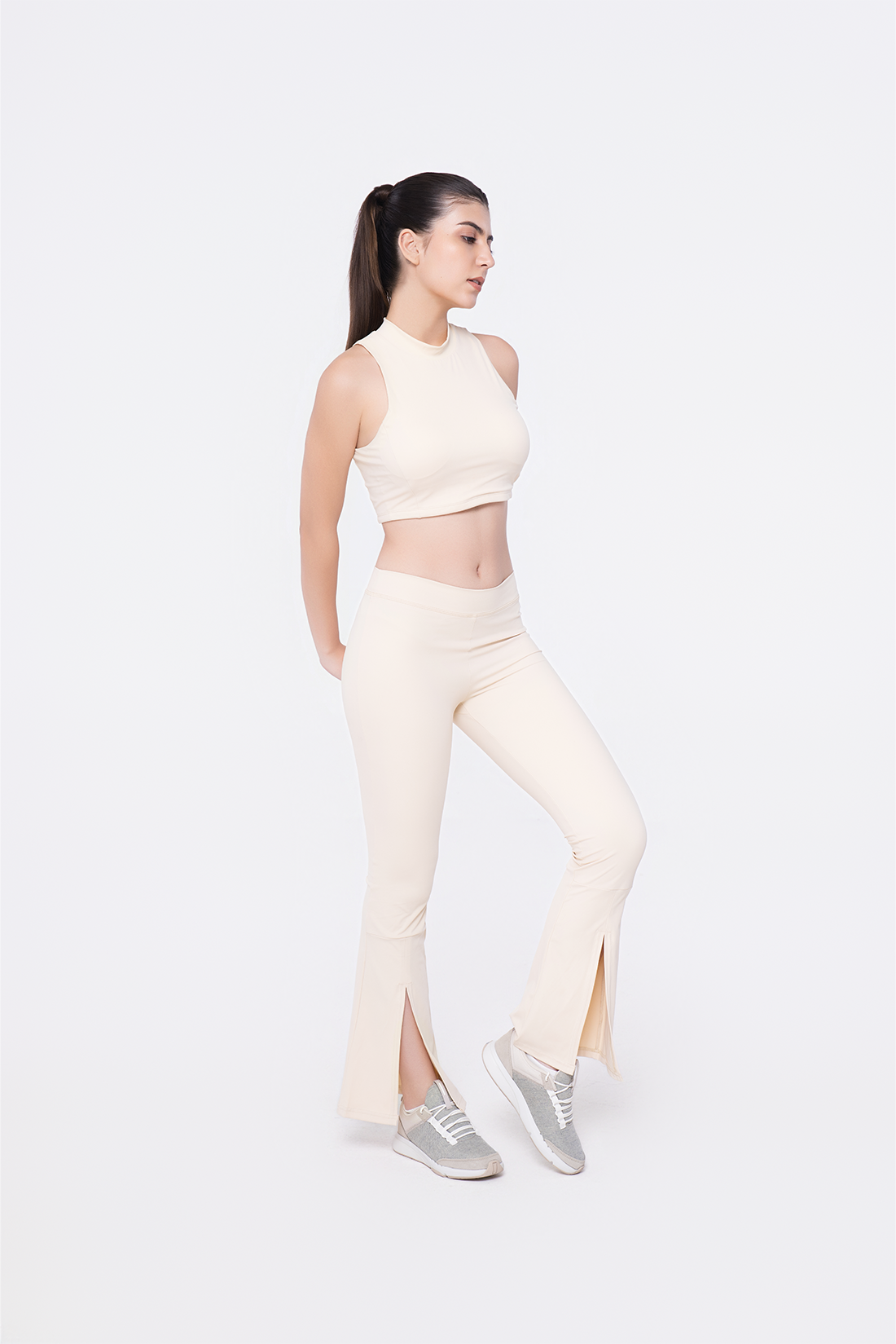 Crop Vest & Flare Pants