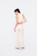 Crop Vest & Flare Pants