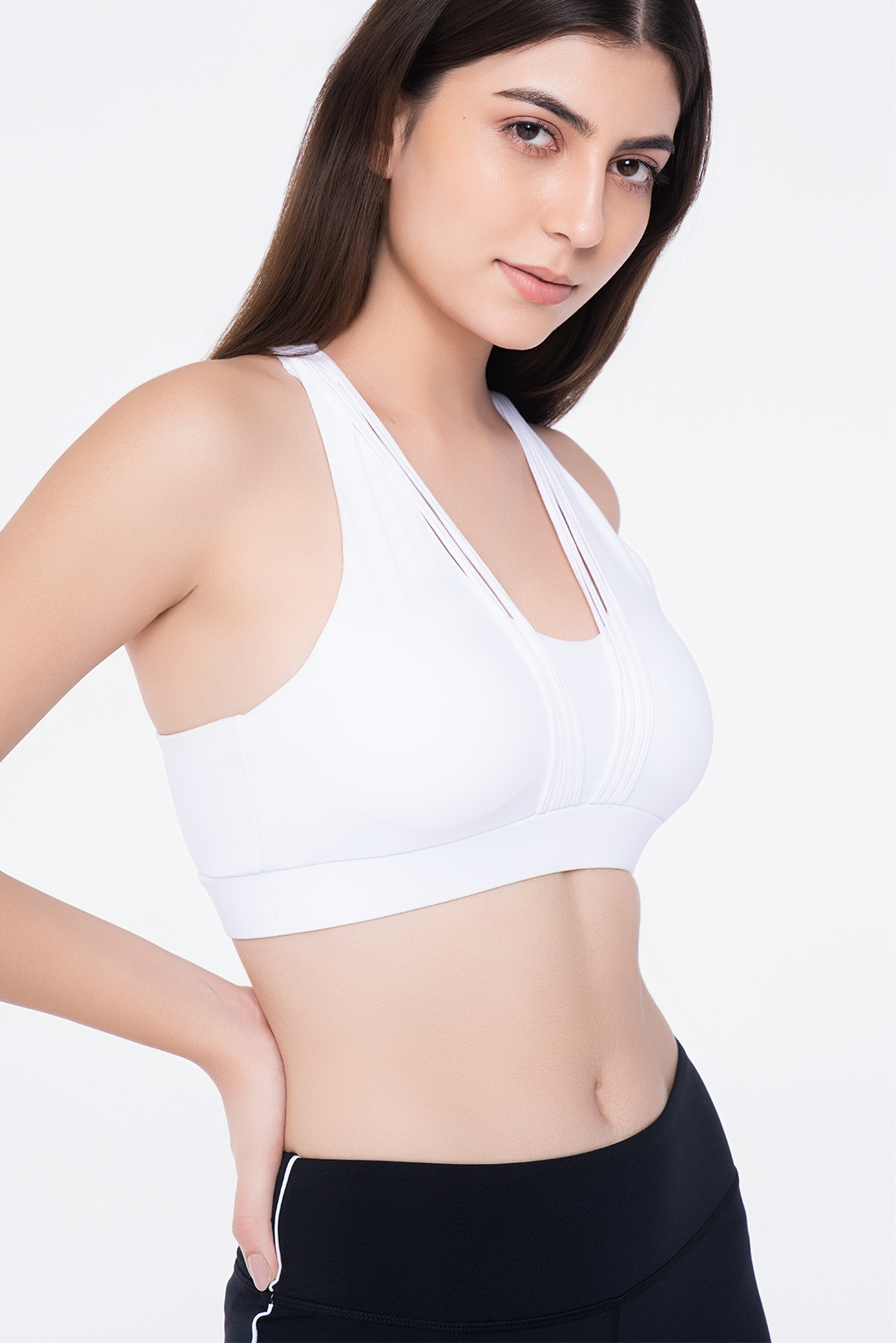 White Strung Bra Top