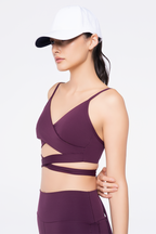 Reverence Top Burgundy  & Side Scrunch Shorts