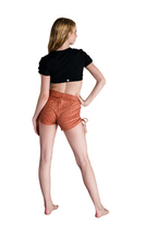 Rust Orange Cheetah String Shorts