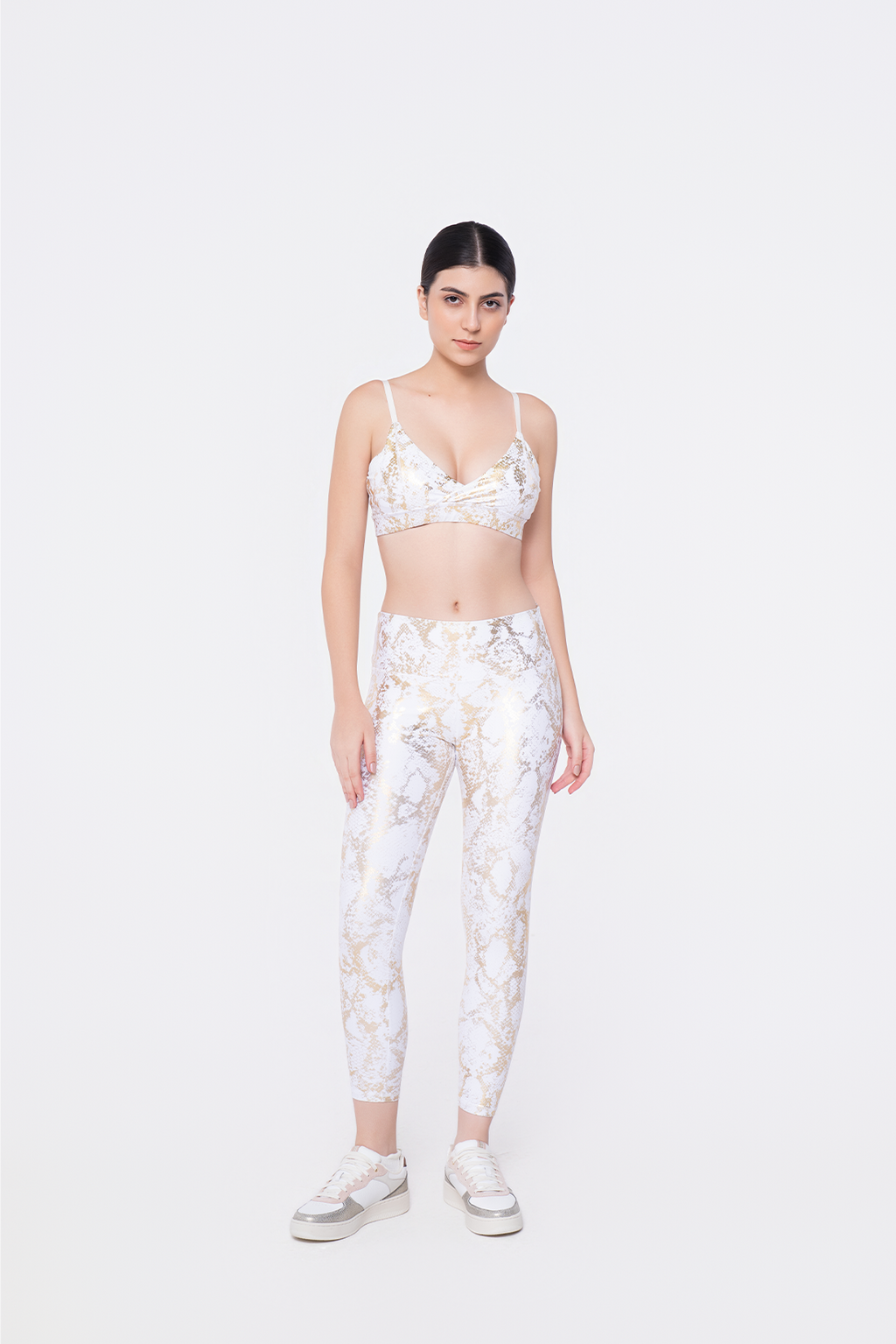Golden Snake Bra Top & Leggings