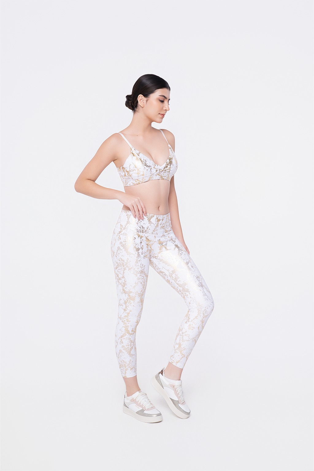 Golden Snake Bra Top & Leggings