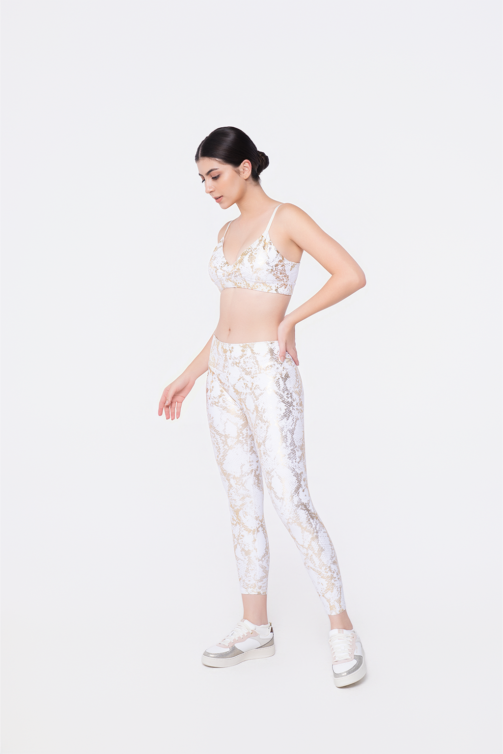 Golden Snake Bra Top & Leggings
