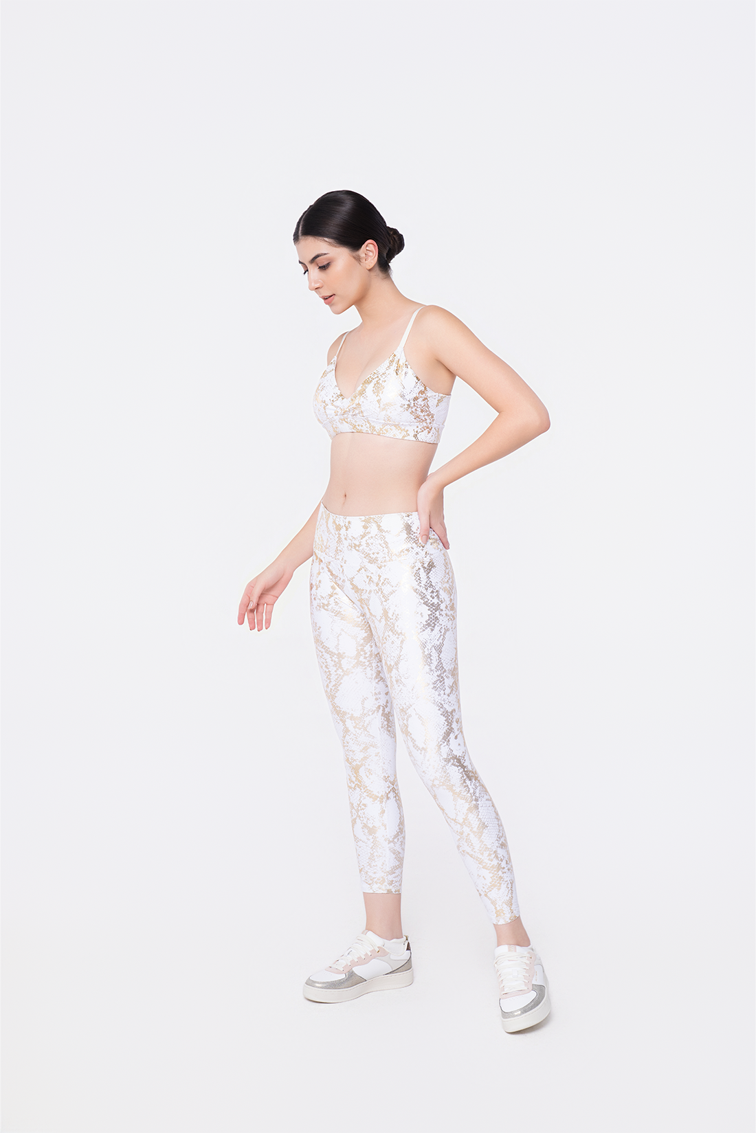 Golden Snake Bra Top & Leggings