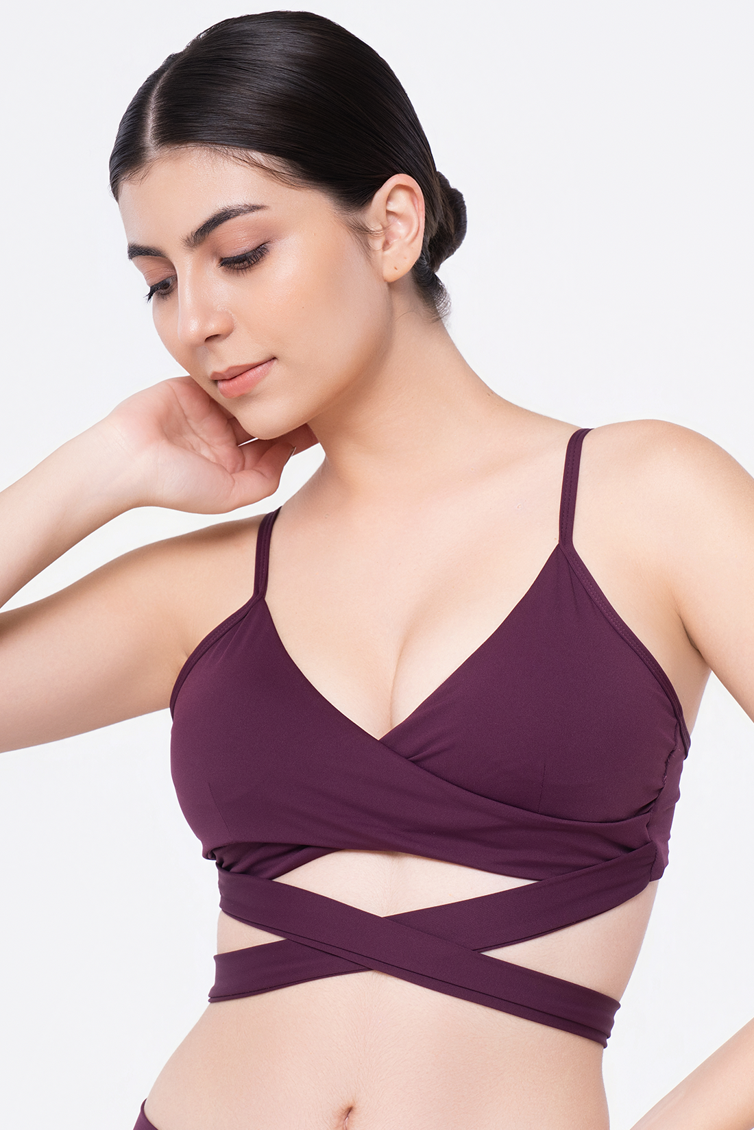 Reverence Top Burgundy