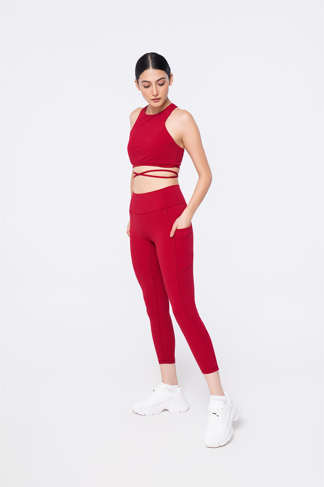 Scarlet Tie Top & Leggings