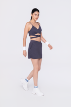 Checkerd Reverence Top and High Waisted Side Pocket Skirt