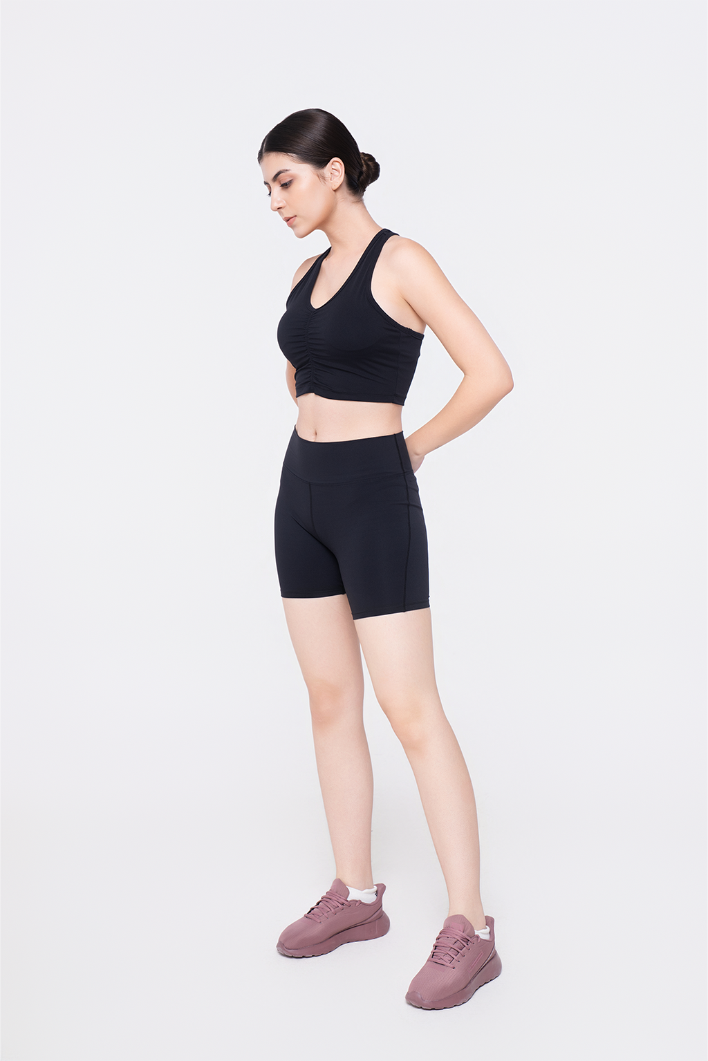 Onyx Bra Top & Bike Shorts