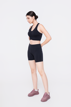 Onyx Bra Top & Bike Shorts