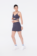 Checkerd Reverence Top and High Waisted Side Pocket Skirt