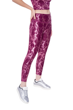 Rose Metallic Leggings