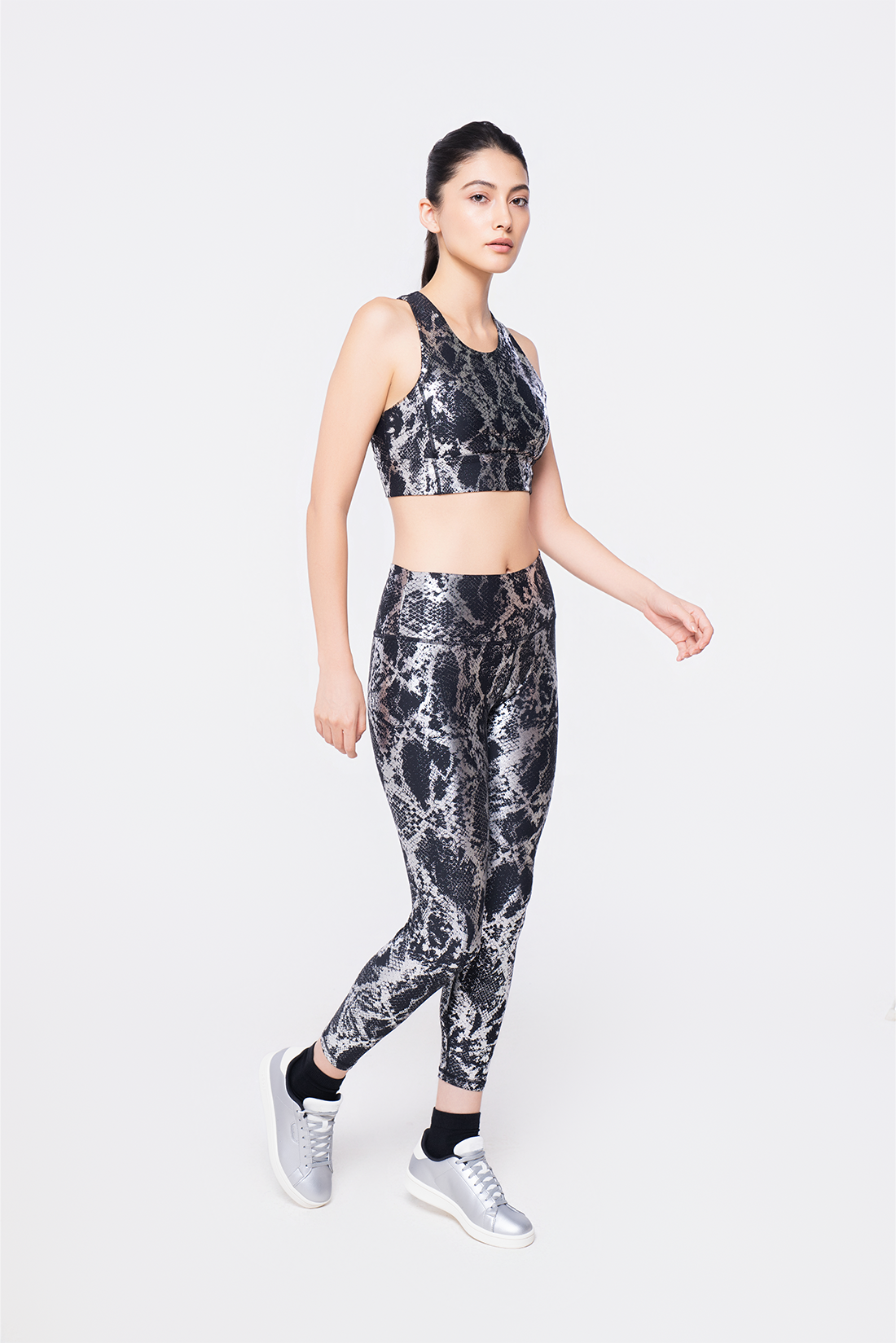 Metallic Bra Top & Leggings