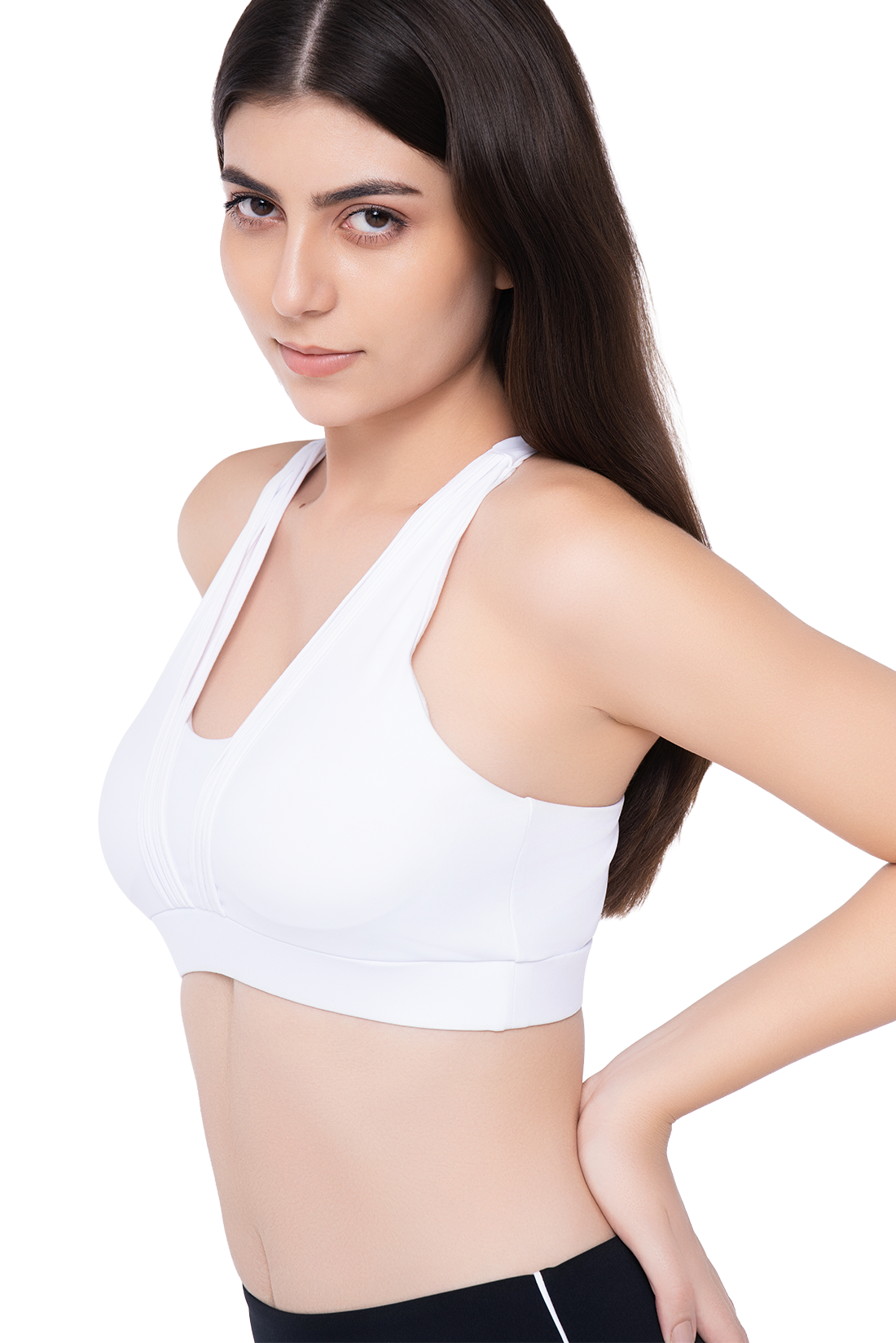 White Strung Bra Top