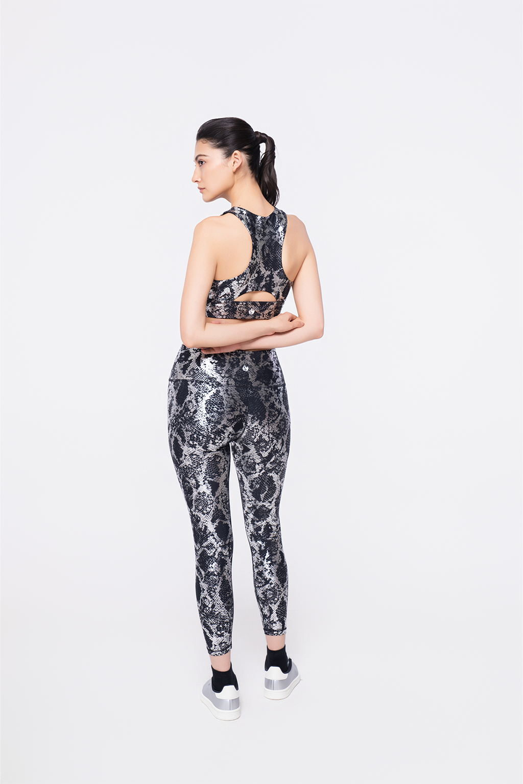 Metallic Bra Top & Leggings
