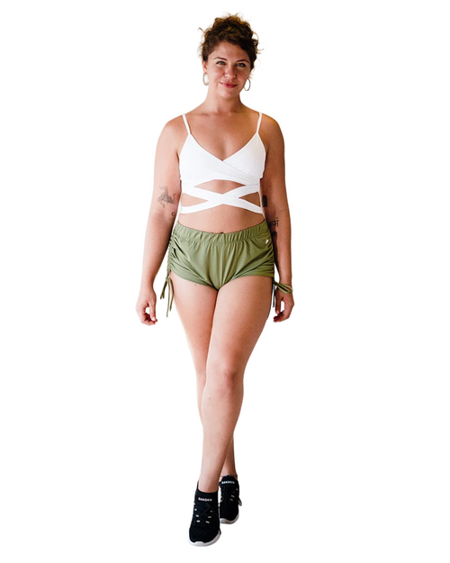 Army Green Urban String Shorts