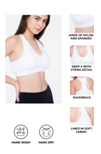 White Strung Bra Top