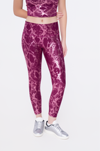 Rose Metallic Leggings