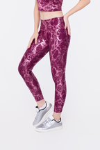Rose Metallic Leggings