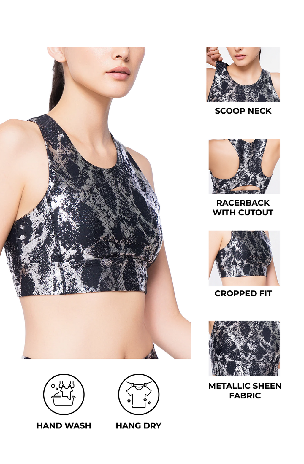 Metallic Bra Top
