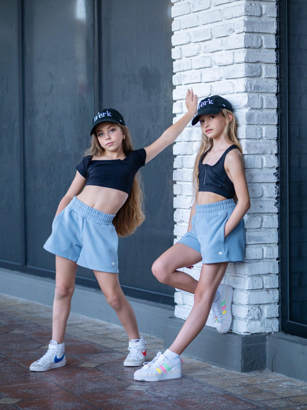 Youth Light Blue Comfy Sweat Shorts