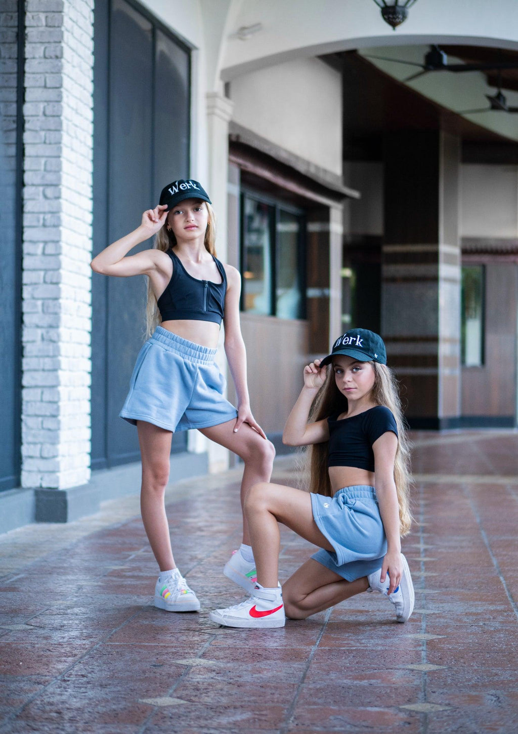 Youth Light Blue Comfy Sweat Shorts