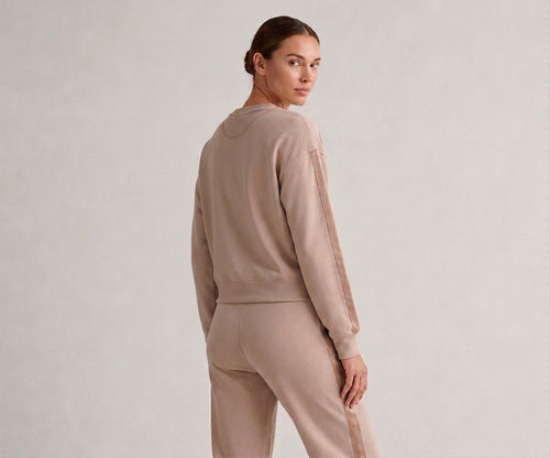 Beige Flow Luxe Lounge Top