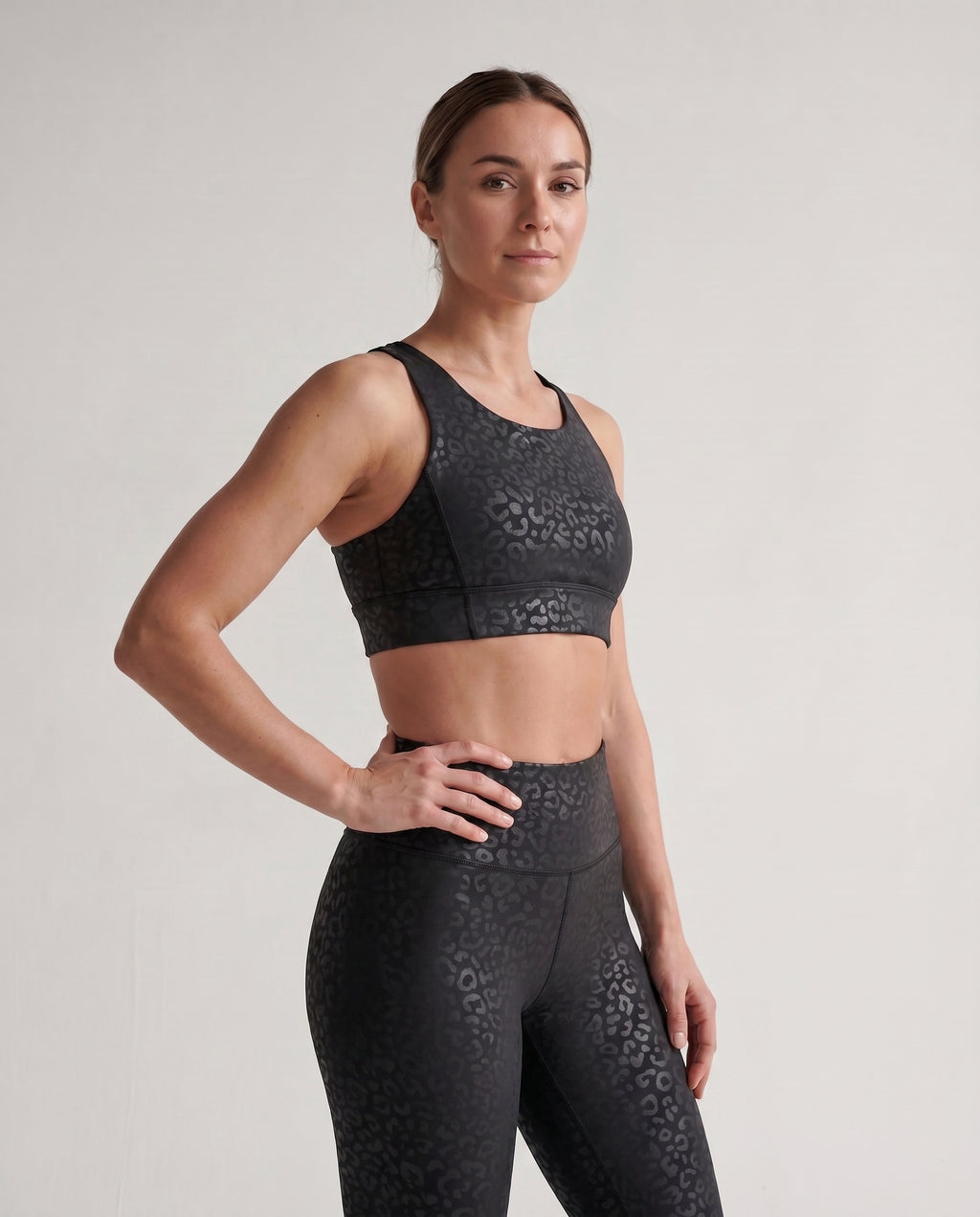 Black Cheetah Bra Top