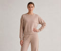 Beige Flow Luxe Lounge Top