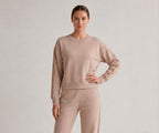 Beige Flow Luxe Lounge Top