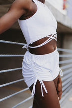 White String Shorts