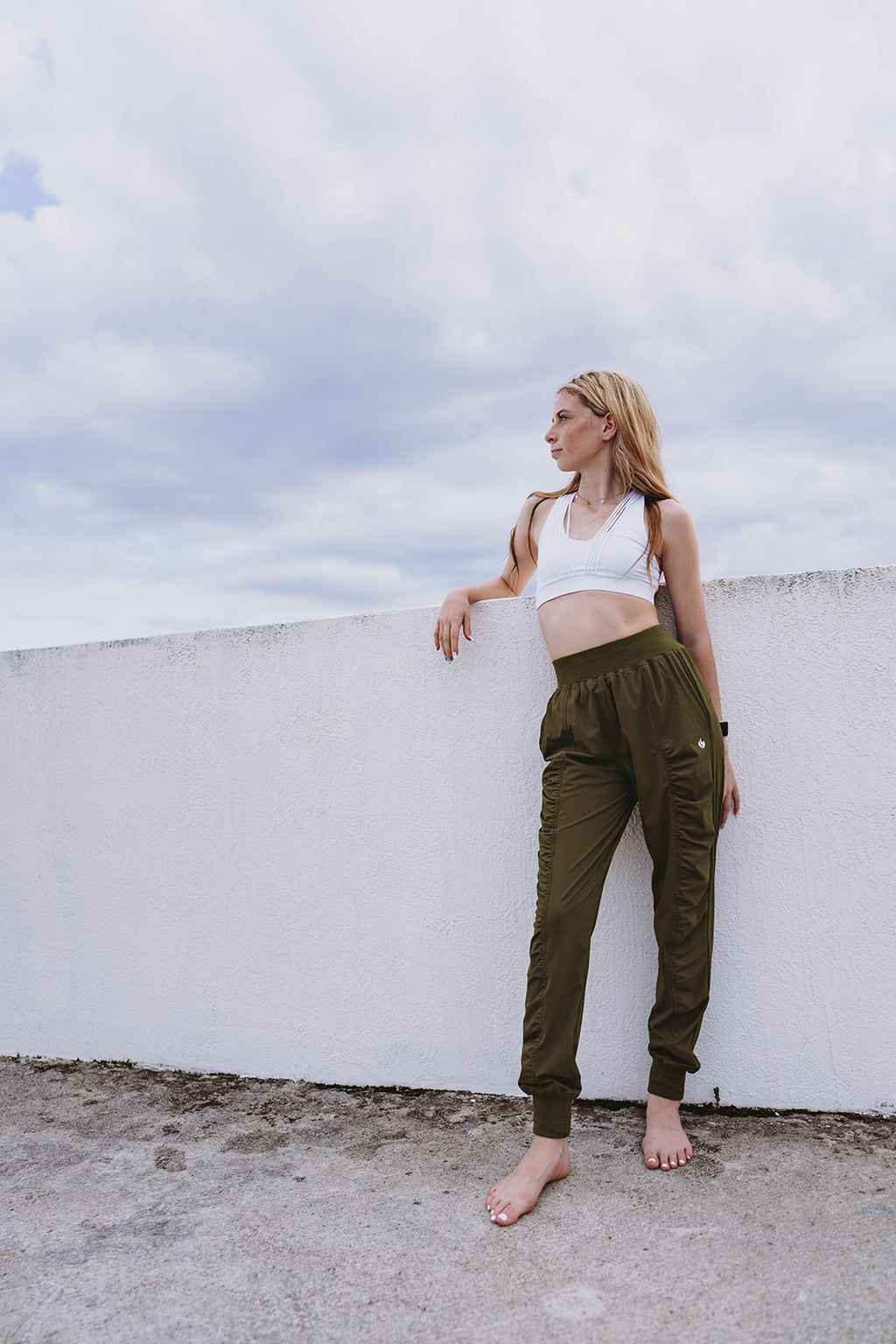 Youth White Strung Bra Top