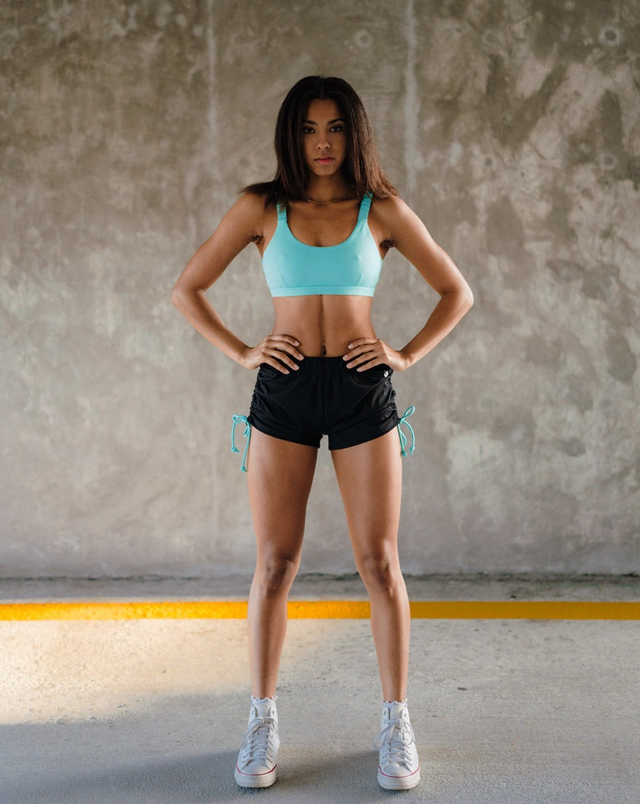 Dazzle String Short with Turquoise Strings