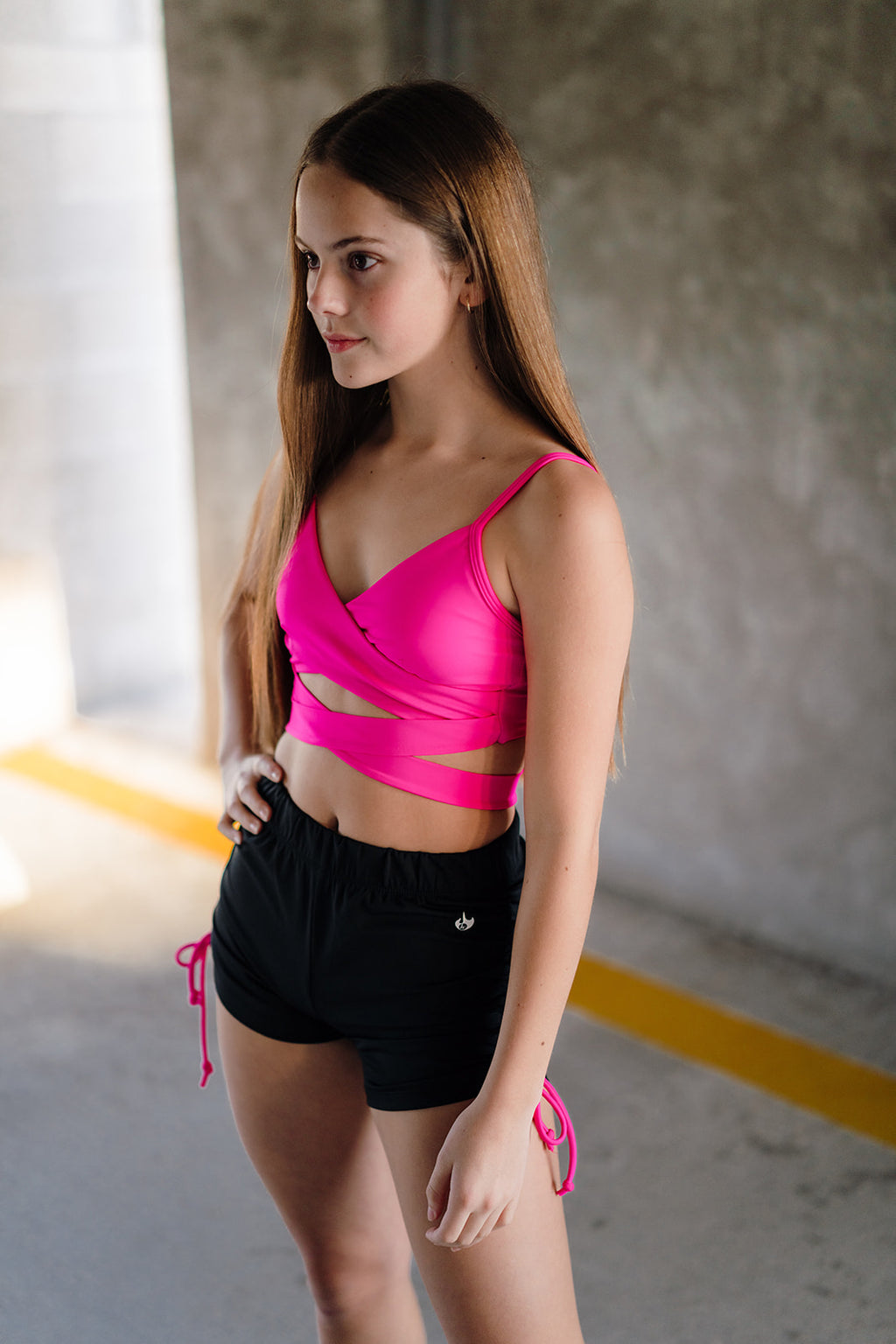 Youth Dazzle String Short with Fuchsia String