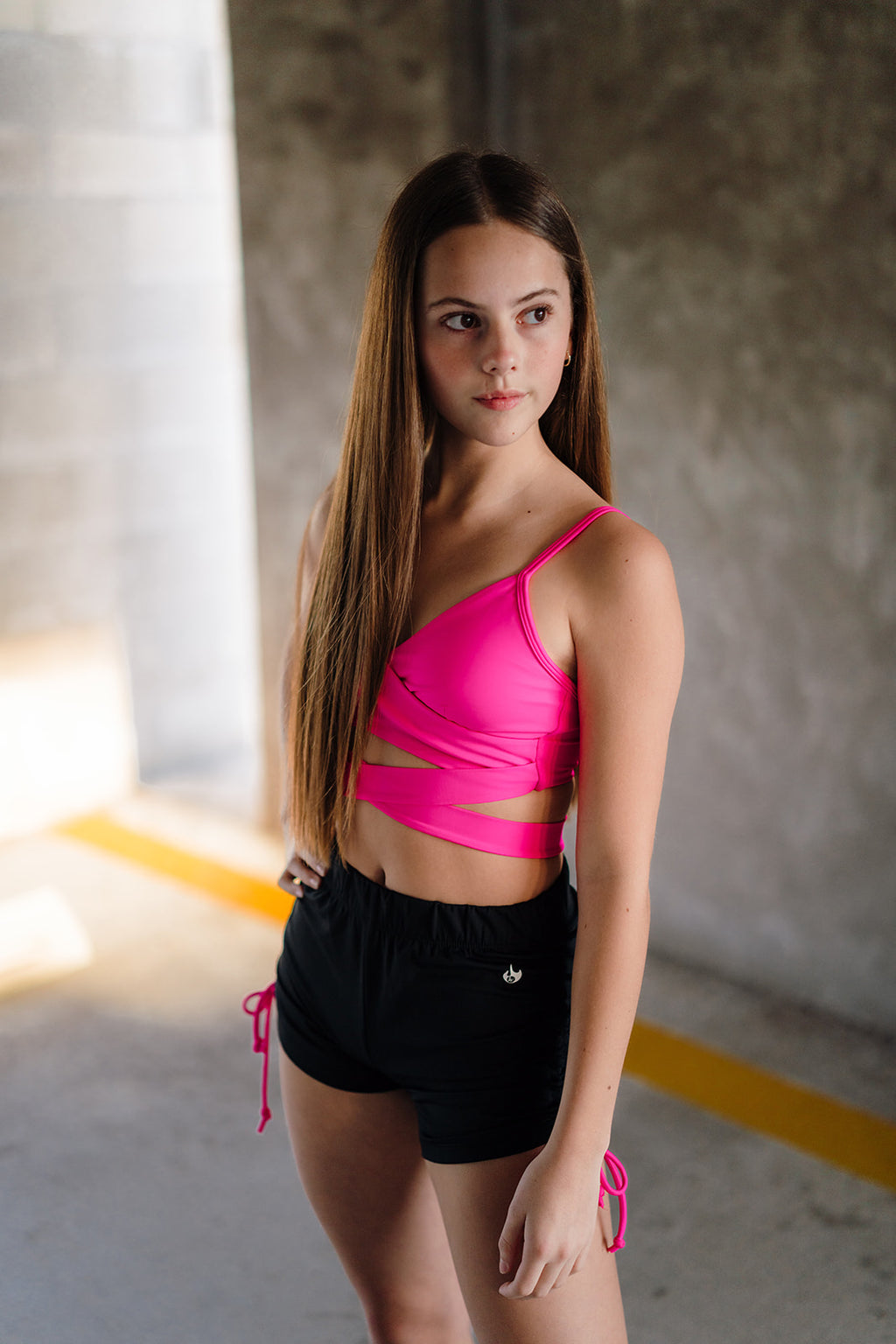 Youth Dazzle String Short with Fuchsia String