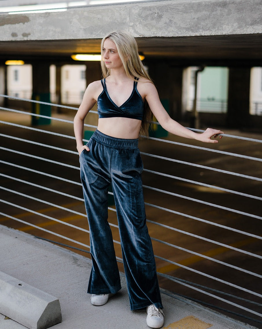 Youth Slate Blue Starry Pant