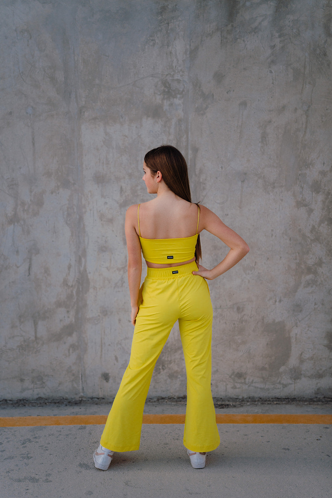 Youth Sunglow Yellow Track Bandeau Top