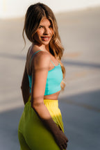 TRACK BANDEAU TOP JADE