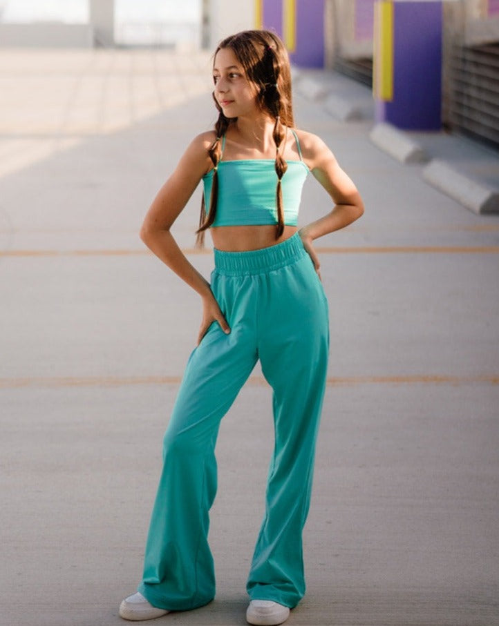 Youth Jade Track Bandeau Top