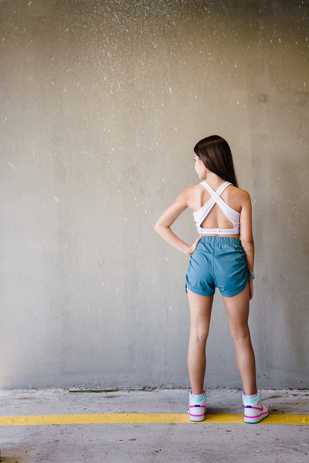 Youth Teal String Shorts