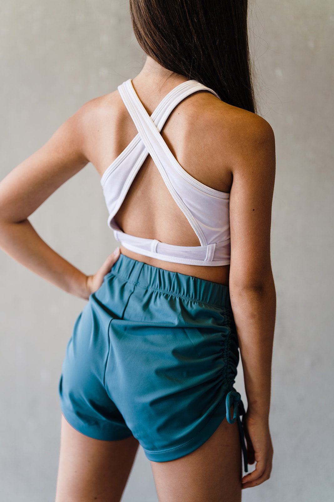 Youth Teal String Shorts