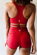 Youth Scarlet Tie Top