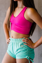 Turquoise Electric String Shorts