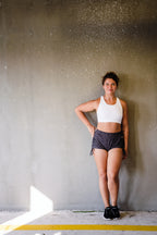 Grey Cheetah String Shorts