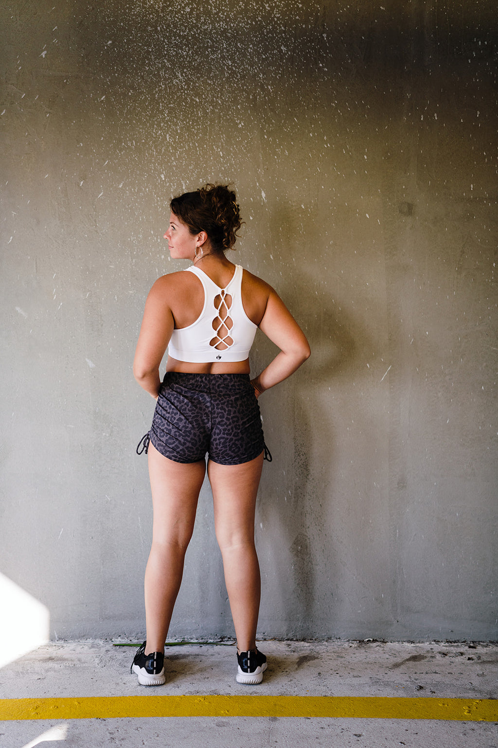 Grey Cheetah String Shorts
