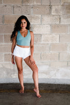 White String Shorts