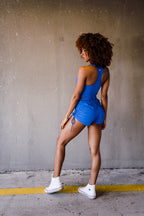 Azure Blue Electric String Shorts