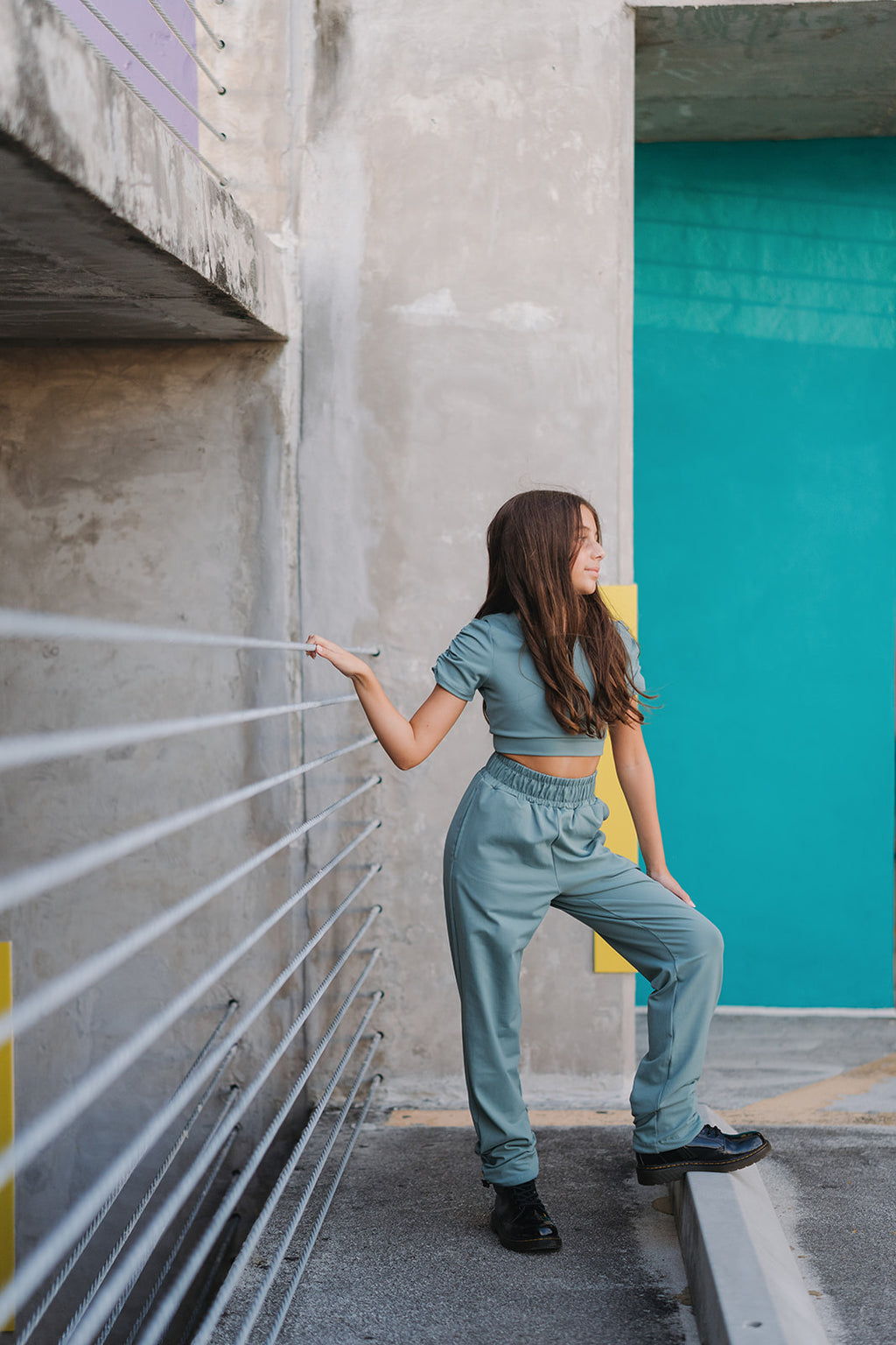 Youth Cactus Green City Cinch Pant