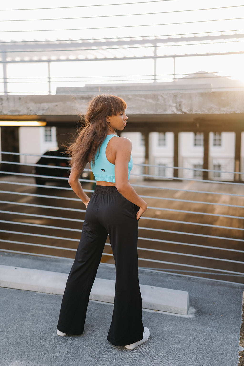 Youth Aqua Blue Track Top