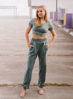 Cactus Green City Cinch Pant